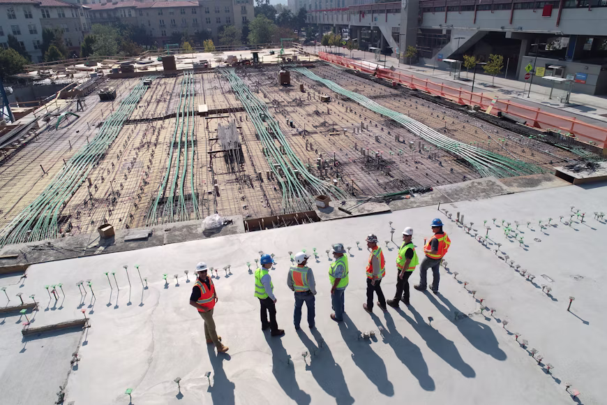 Commercial construction site